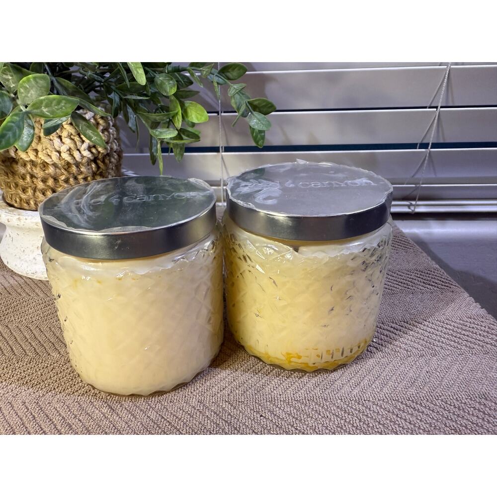 Gold Canyon Candles White Pumpkin Med 16oz 2 candle bundle  Highly Scented HTF